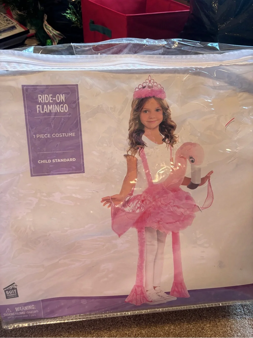 Ride-On Flamingo Kids Costume - Pink Princess Style